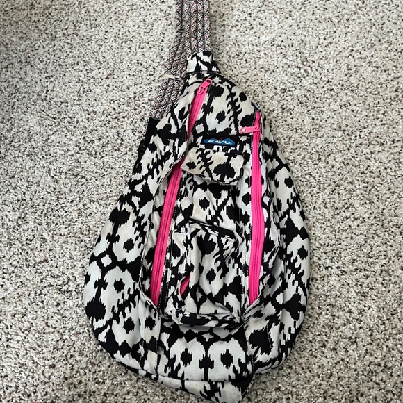 Kavu rope bag. Pink/black - Picture 3 of 6